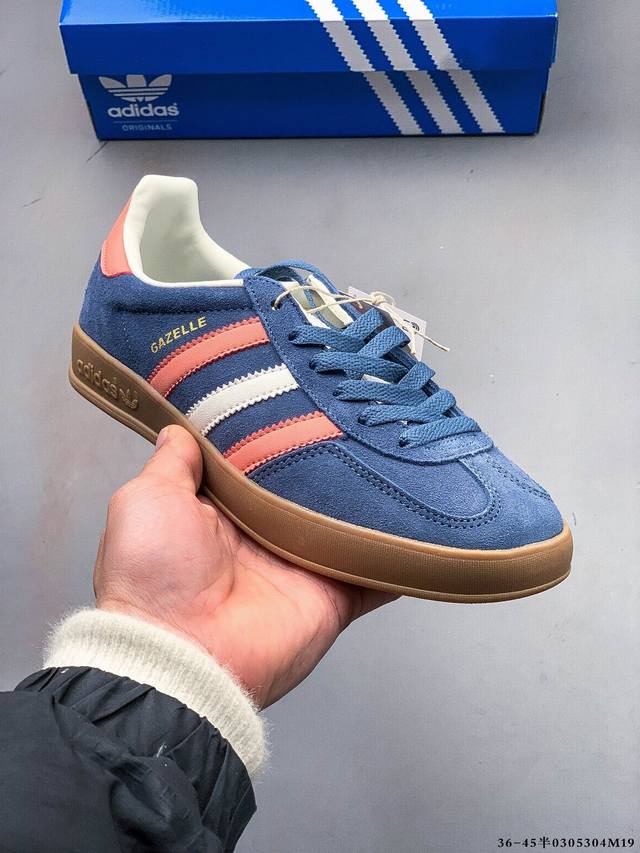 140 真标半码！阿迪达斯Adidas Gazelle 低帮复古百搭休闲运动板鞋 0305304M19