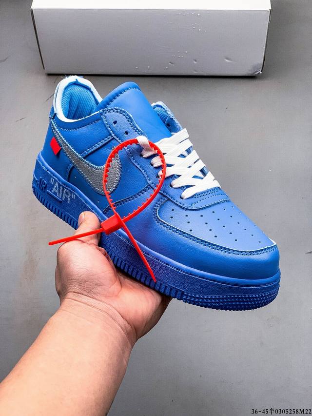 集图 160 真标半码！Off-White X Nike Air Force 1 Ow联名空军一号低帮时尚休闲板鞋 0305258M22