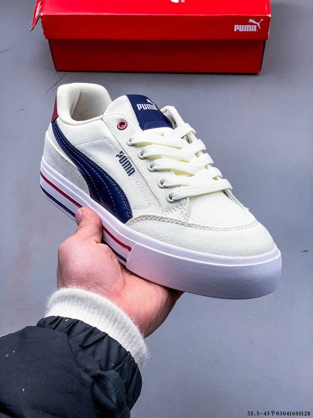 200 公司级！Puma年度王炸单品 Puma彪马Court Classic Vulc Fs复古休闲帆布板鞋 0302160H28 - 点击图像关闭