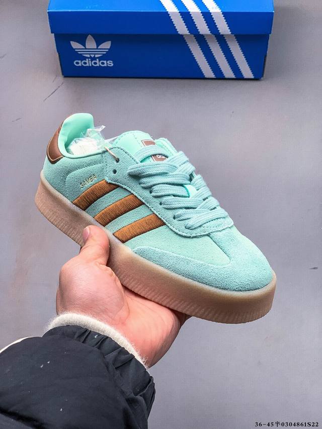 集图 160 阿迪达斯Adidas Samba Xlg 厚底低帮复古板鞋 0305861S22