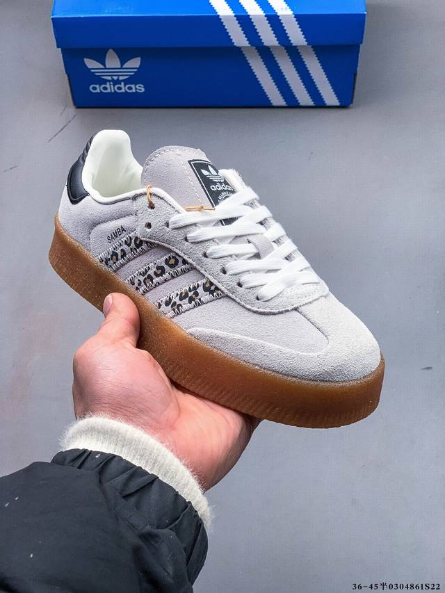 160 阿迪达斯Adidas Samba Xlg 厚底低帮复古板鞋 0305861S22