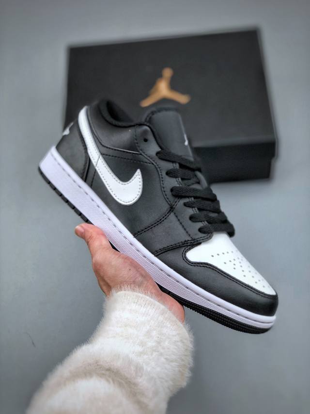 360支持放店 过验版本 Air Jordan 1 Low Aj1 乔1黑白 低帮文化休闲板鞋 553558 043 #市售最高品质 原鞋开发 大厂代工流水线打