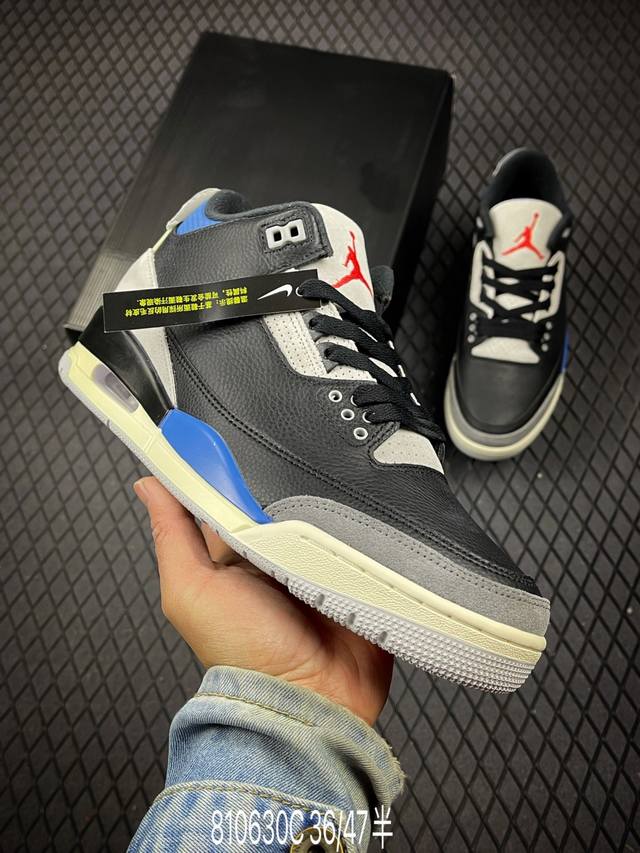 430 C支持放店 公司级Air Jordan 3 Retro Aj3/乔3 复古休闲运动文化篮球鞋。 首次使用经典传神Jump Man Logo 并创新使用后