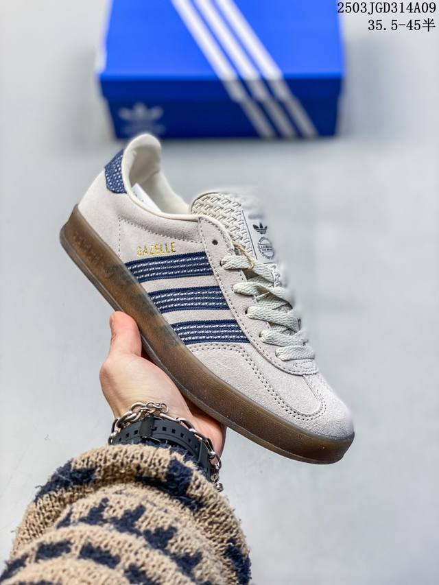 160 公司级阿迪达斯三叶草Adidas Originals Samba Vegan Og”Spd”桑巴舞系列绅士德训足球风百搭低帮休闲运动板鞋 尺码: 36