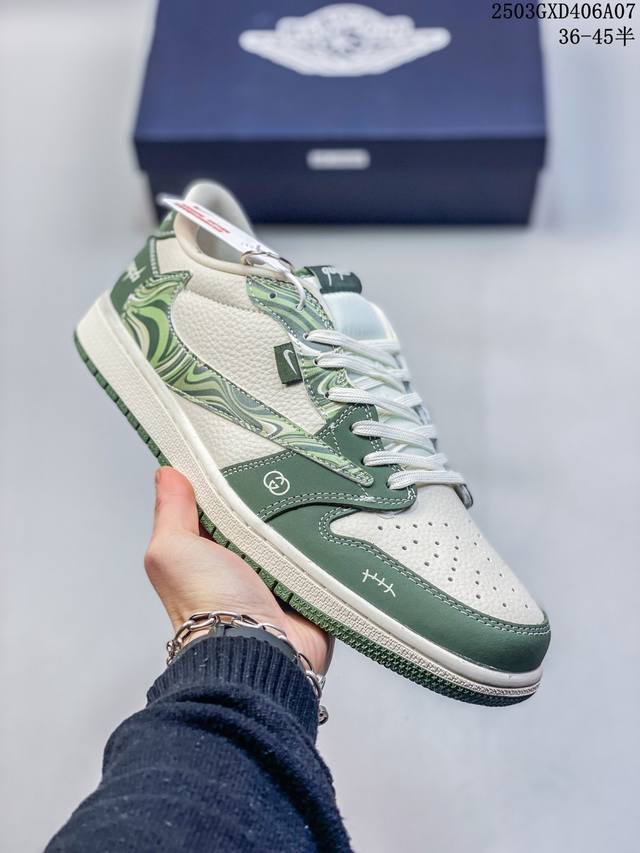 310 海外爆款限量发售！Travis Scott X Fragment Design X Jordan Air Jordan 1 Low Og Sp “古驰联