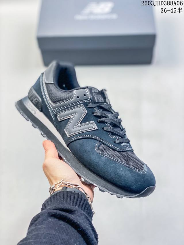 170 New Balance Nb574系列男女复古休闲运动鞋跑步鞋经典款Ml574Evg 尺码：见图 编码：03Jhd388A06 - 点击图像关闭