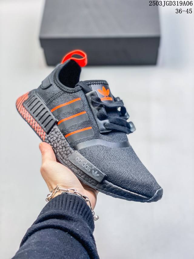 160 真标带半码 Adidas/阿迪达斯三叶草Nmd_R1男女低帮轻便跑步鞋 Gv8422 尺码：见图 编码：03Jgd319A06