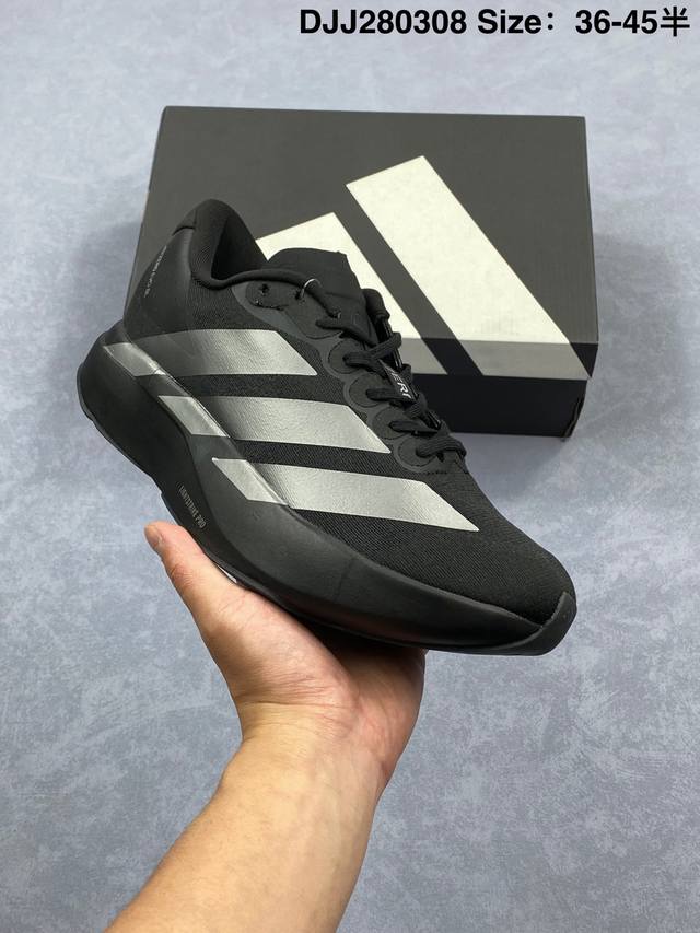 200 公司级Adidas Adizero Evo Sl 舒适百搭防滑耐磨 低帮 休闲跑步鞋 货号:Jp9300 尺码:36 36.5 37 38 38.5 3