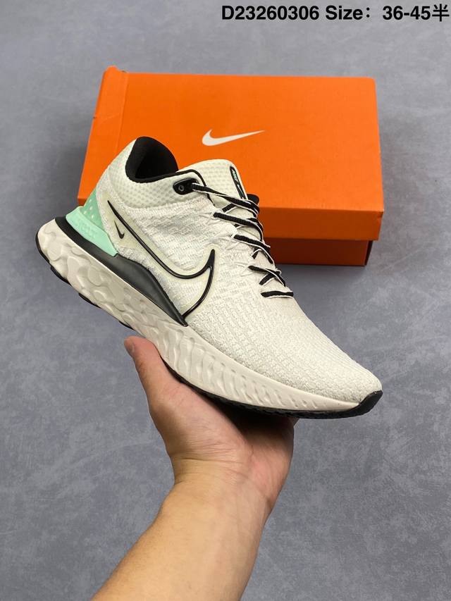 180 Nike React Infinity Run Fk 3 全新配色此鞋款久经测试，助你达成跑步目标。采用匠心设计，无论跑步距离长短，皆可带来柔软脚感和顺