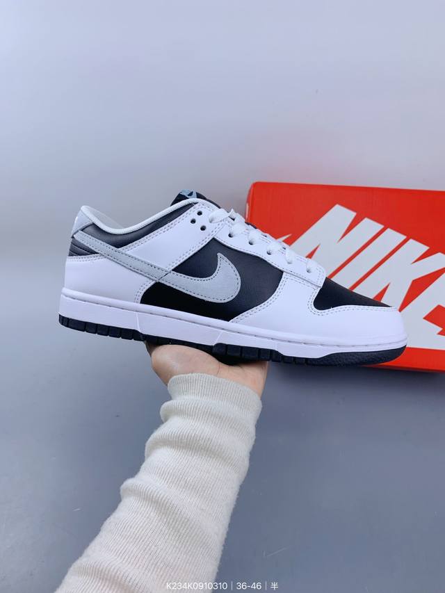 ：180 耐克Nike Dunk Low 扣篮系列 复古低帮休闲运动滑板板鞋采用脚感柔软舒适Zoomair气垫有效吸收滑板等极限运动在落地时带来的冲击力 为街头