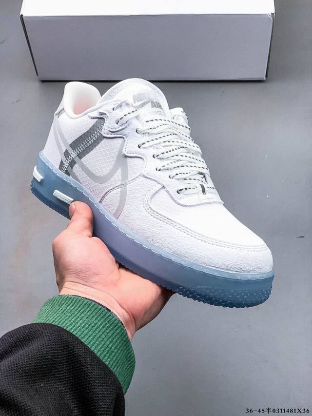 250 公司级！耐克/Nike Air Force 1 React 空军一号 新型瑞亚轻量低帮百搭板鞋 0311481X36