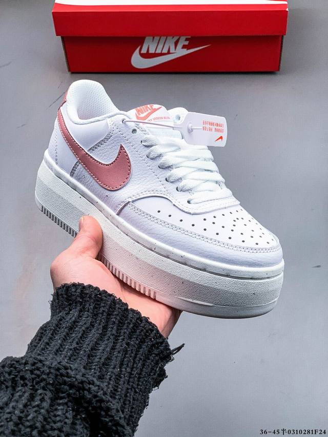 170 耐克 Nike Court Vision Low 厚底增高百搭休闲板鞋 0310281F24