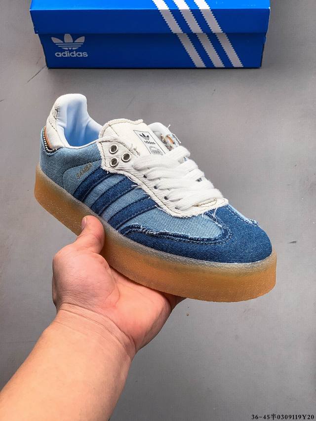 140 阿迪达斯Adidas Samba Xlg 厚底低帮复古板鞋 0309119Y20