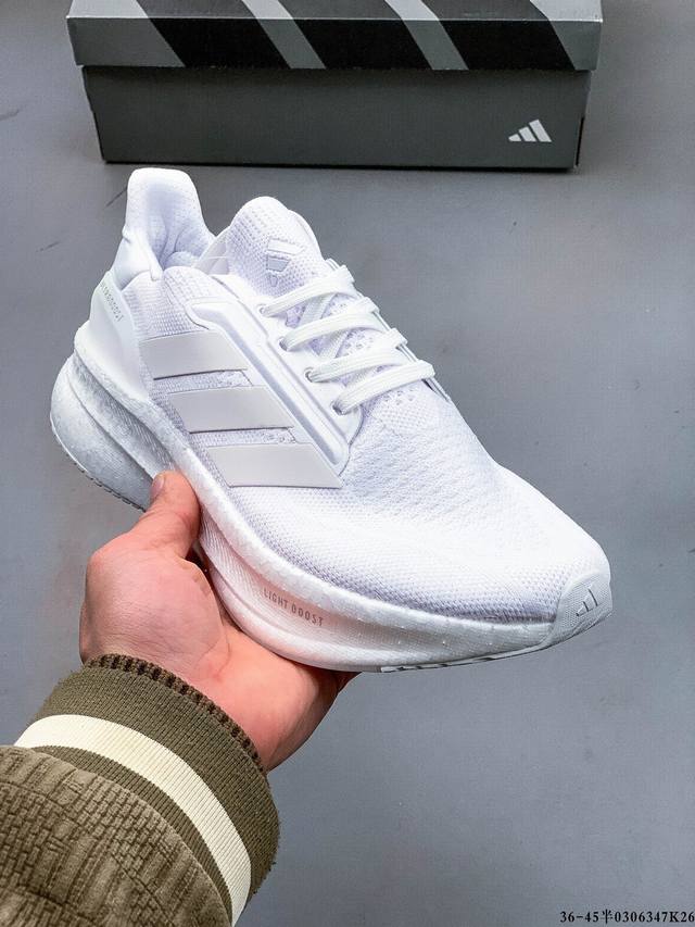 180 阿迪达斯Adidas Ultraboost Light轻弹系列低帮袜套式针织透气缓震休闲运动慢跑鞋 搭载Light Boost中底的Ultraboost