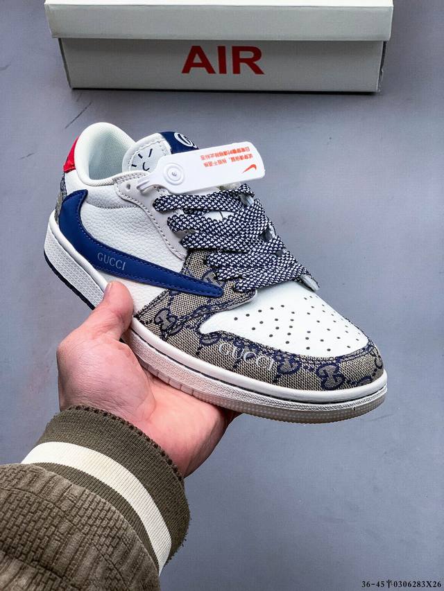 180 公司级！耐克Nike Air Jordan Low 1 乔1低帮倒勾经典休闲鞋 0306283X26