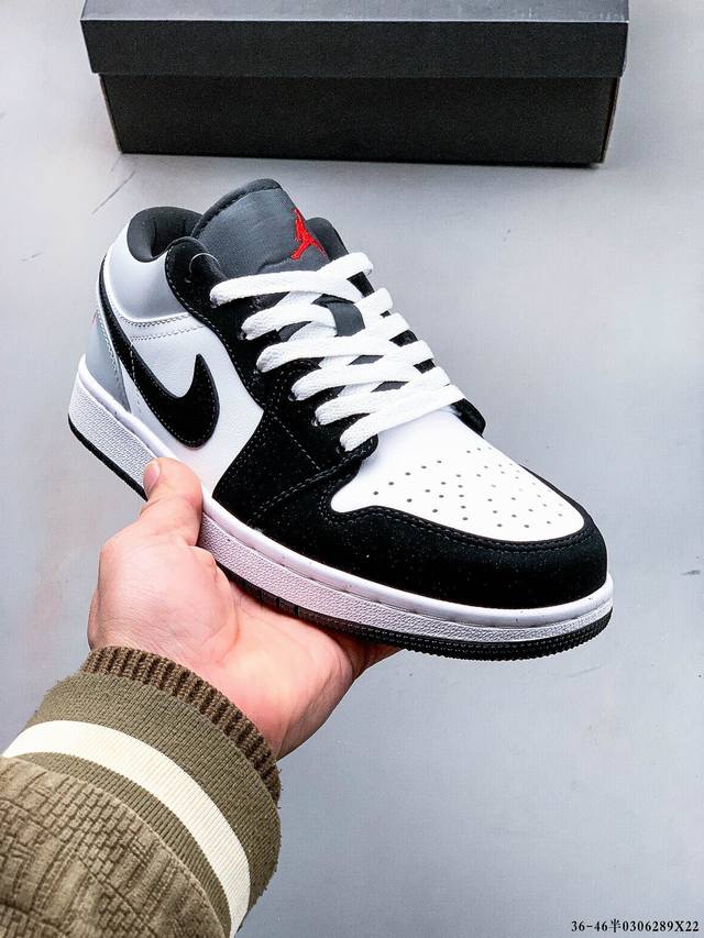 集图 160 真标半码！耐克Nike Air Jordan Low 1 乔1低帮经典休闲板鞋 0306289X22