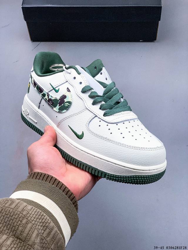 200 公司级！耐克Nike Air Force 1 Low 空军一号低帮经典百搭休闲板鞋 0306281F28