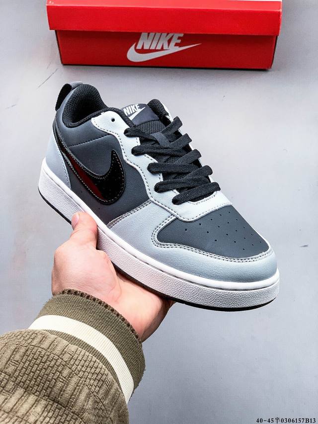 集图 100 耐克 Nike Court Borough Low 低帮百搭休闲运动鞋 0306157B13