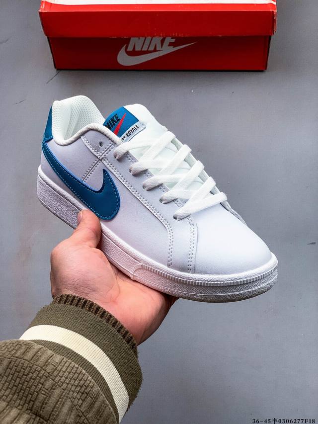 130 真标半码！耐克 Nike Court Royale Ac 低帮百搭休闲板鞋 0306277F18