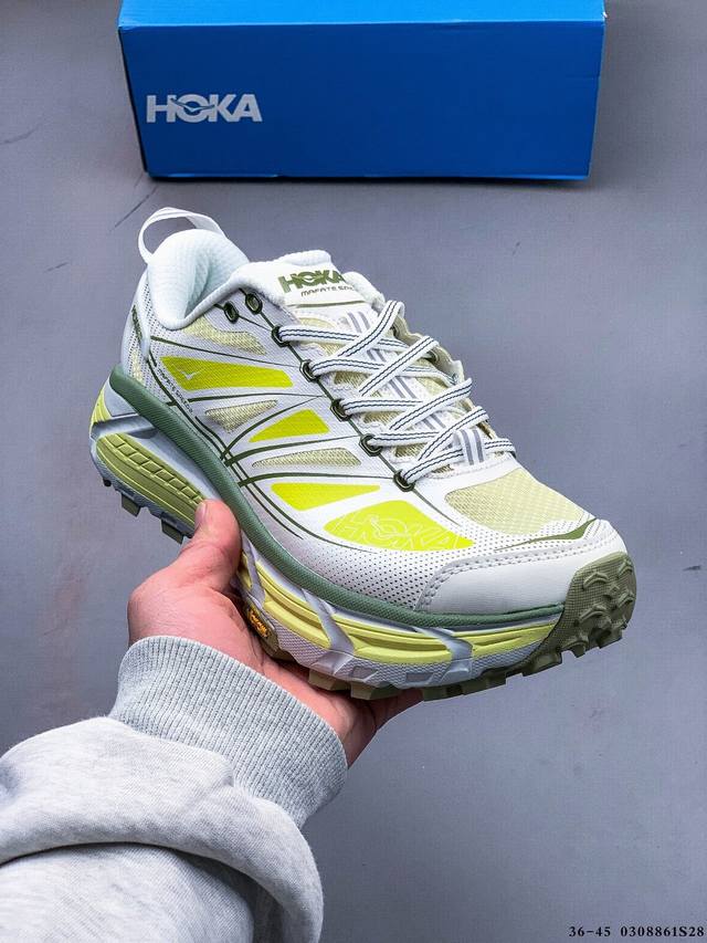 200 Hoka Mafate Speed 2 超轻厚底轻量山地跑步鞋 原装轻量化材料Fresh Foam 超轻量中底全部用料过3C认证滚动平衡科技减少33%能