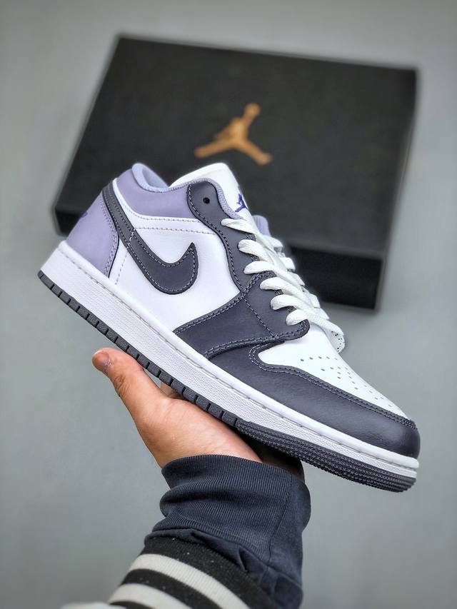 360支持放店 过验版本 Air Jordan 1 Low Aj1 乔1雾霾紫 低帮文化休闲板鞋 553558 145 #市售最高品质 原鞋开发 大厂代工流水线 - 点击图像关闭