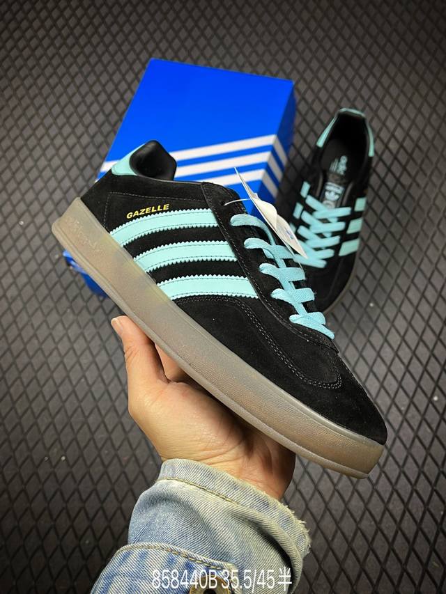 180 B支持放店 公司级Adidas Originals Gazelle Indoor 三叶草休闲防滑耐磨低帮板鞋 鞋头出色设计 塑就出众贴合感 稳固的后跟贴 - 点击图像关闭