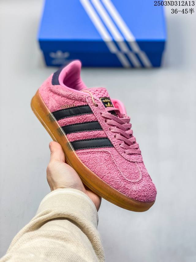 120 【真标 三叶草板鞋系列】阿迪达斯/Adidas 阿迪三叶草板鞋 粉白Kitty 尺码：36 36.5 37 38 38.5 39 40 40.5 41 - 点击图像关闭