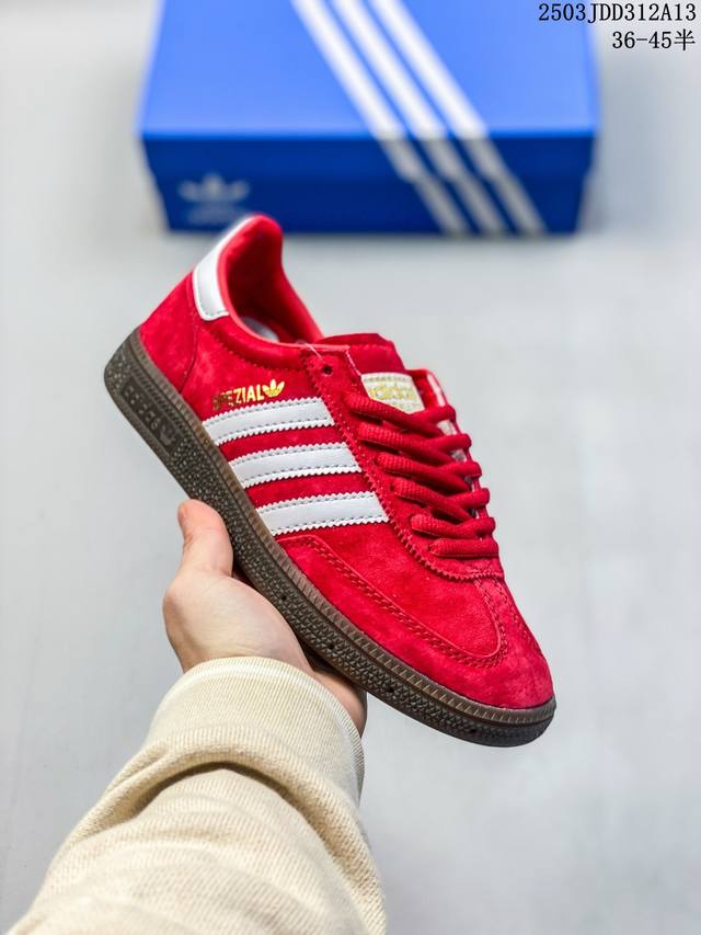 130 公司级阿迪达斯三叶草Adidas Originals Samba Og 桑巴舞系列绅士德训足球风百搭低帮休闲运动板鞋 尺码:36 36.5 37 38