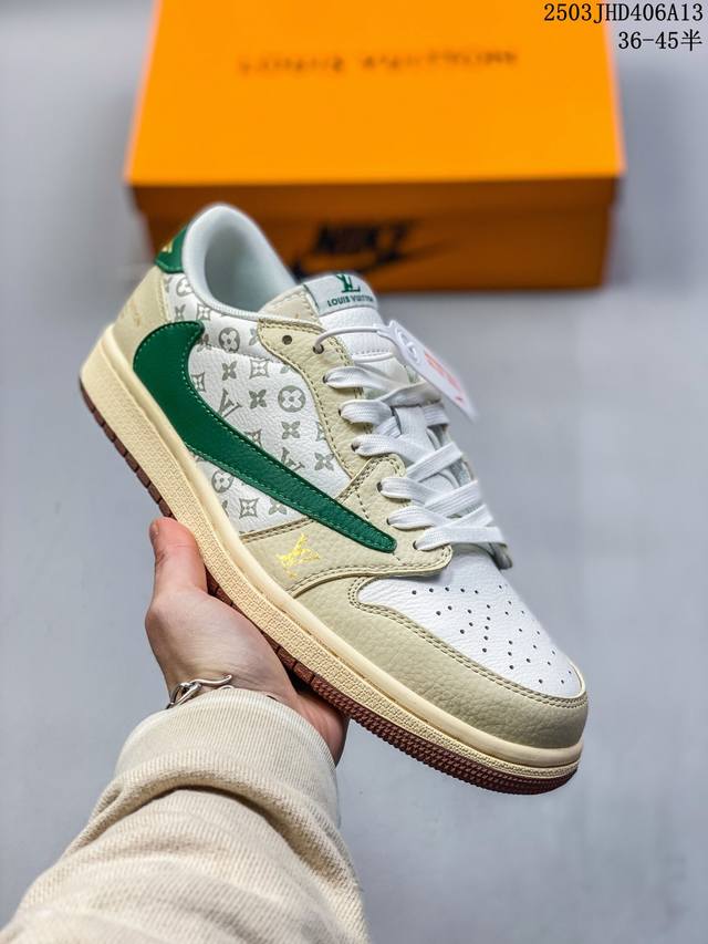 170 Travis Scott X Fragment Design X Jordan Air Jordan 1 Low Og Sp Lv联名——“米黑红” 多 - 点击图像关闭