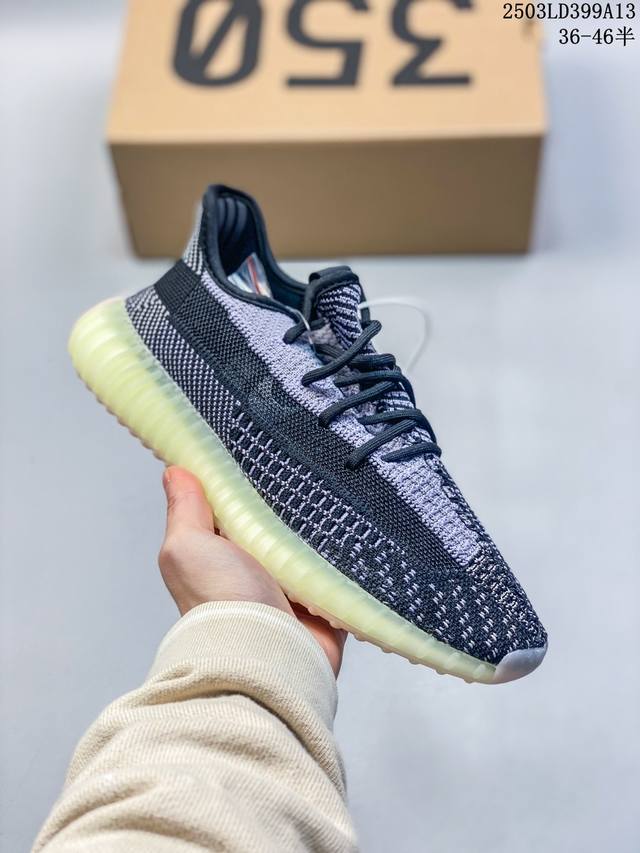 100 真爆真标 Adidas 阿迪达斯 Yeezy Boost 350 V2 椰子 休闲透气缓震舒适 百搭轻便中底慢跑鞋 椰子鞋经典运动鞋中性跑鞋 尺码：见图