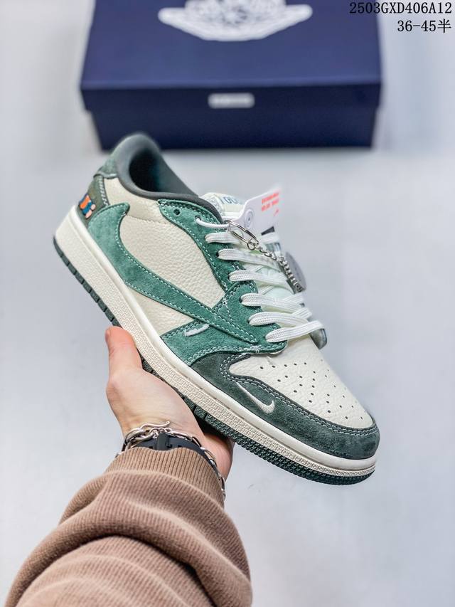 310 海外爆款限量发售！Travis Scott X Fragment Design X Jordan Air Jordan 1 Low Og Sp “古驰联 - 点击图像关闭