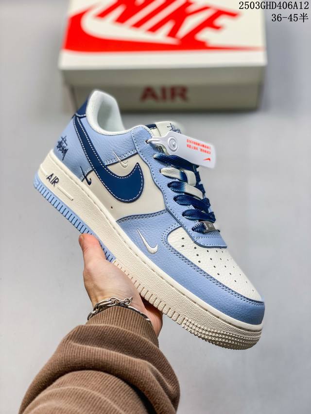 300 海外限量发售！公司级Nike Air Force 1 '07 Low “迪奥联名——黑生胶针织”空军一号 低帮 运动鞋 休闲鞋 折边针车 工艺难度大 原