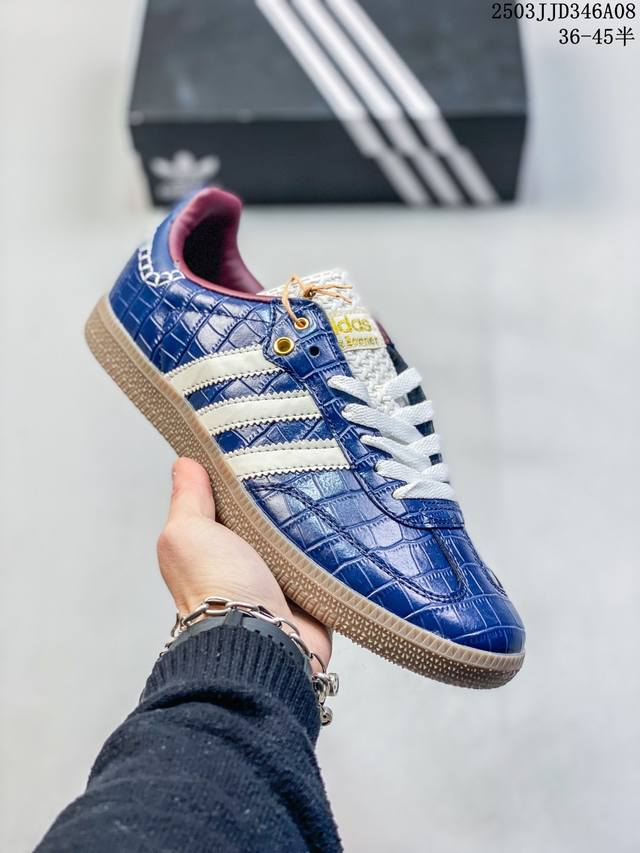 140 Atmos X Adidas Samba 黑银男女低帮休闲低帮板鞋 Ih3364 尺码：见图 编码：03Jjd346A08