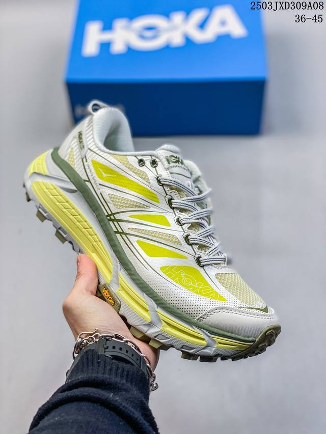 180 公司级Hoka Mafate Speed Three 2玛法特 超轻厚底轻量山地跑步鞋 货号:1126851 作为先锋品牌的 Hoka One One总