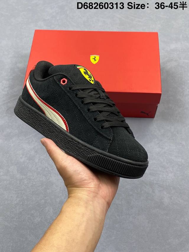 180 公司级Ferrari X Puma Suede Xl复古单品 彪马 防滑耐磨低帮德训板鞋 货号:308798 01 尺码:36 37 37.5 38 3 - 点击图像关闭