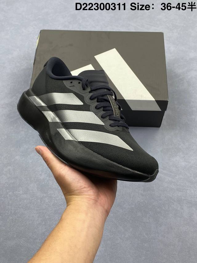 210 公司级Adidas Adizero Evo Sl 舒适百搭防滑耐磨 低帮 休闲跑步鞋 货号:Jp9300 尺码:36 36.5 37 38 38.5 3