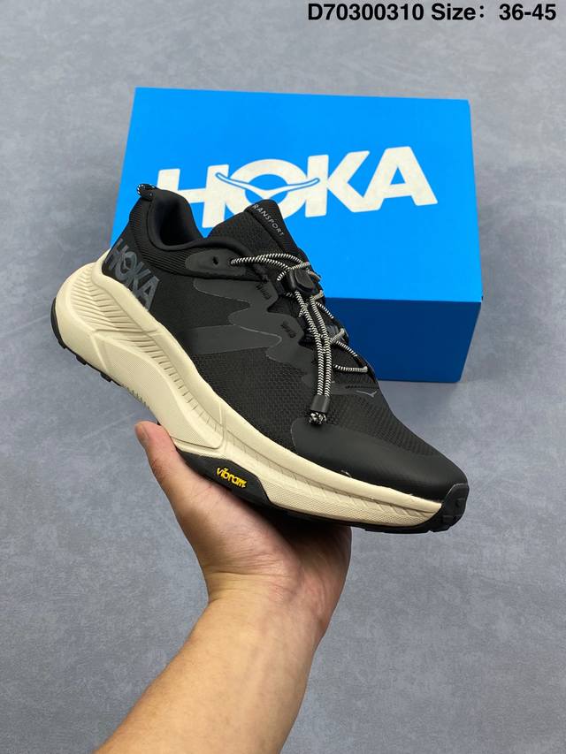 210 Hoka One One Transport 减震耐磨 低帮 户外功能鞋 男款 黑色 货号: 1133957-Blckb 尺码:36-45 编码:D70