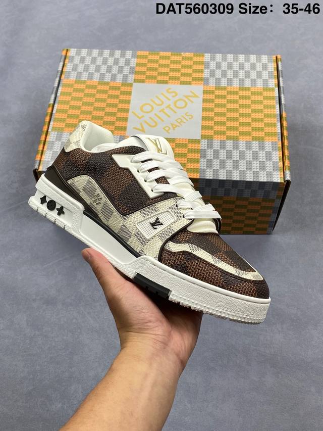 380 Louis Vuitton Trainer Lv时装走秀运动鞋 实力大厂出品 平台专供 成熟的做工稳定的品控 完美鞋型超高的清洁度 全套原楦原纸版原鞋开