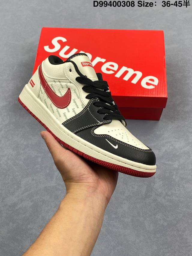 270 【公司级】耐克 乔丹Air Jordan 1 Low Aj1 乔1 乔丹1代Aj1 低帮复古文化休闲运动篮球鞋。从1985 年面世的元年款汲取设计灵感，