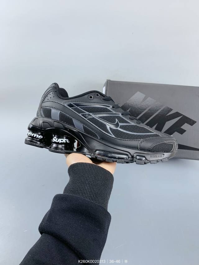 ：200 耐克 Supreme X Nike Shox Ride 2 Sp联名扣篮系列 缓震时尚休闲运动慢跑鞋 Size：如图 编码：K260K0020313