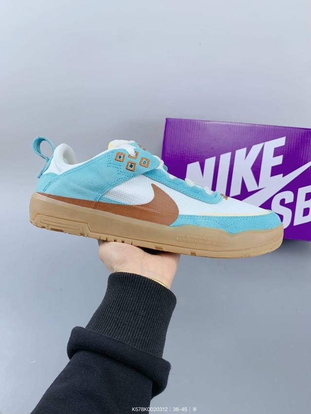 ：200 公司级Nike Sb Day One 绒面革 网布皮革绒面 简约舒适革防滑减震耐磨透气 低帮 休闲鞋 Size：如图 编码：K578K0020312