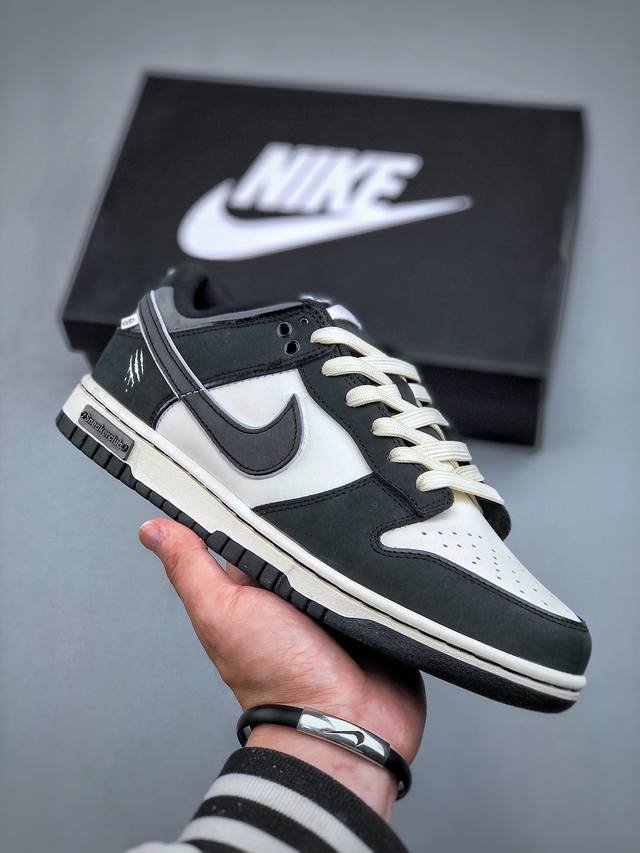 310 Nike Sb Dunk Low 兽痕 黑白纯原大厂出品 极力推荐原装头层材料 独家版型蒸餾加工帶來的是更好的视觉和脚感体验大厂纯原品质出货 清洁度 电