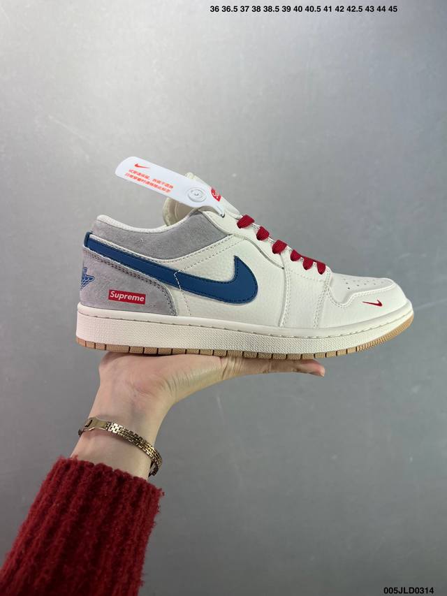 230 核心私 公司级Air Jordan Aj1 Low 低帮系列定制配色Sj9950-012 原厂内置气垫魔块 A模大底 头层小牛皮 鞋舌Aj原厂专用牛津