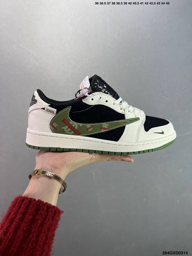 310 公司级Nike Air Jordan 1 Low 定制配色 定制Aj联名-高端定制 低帮复古文化板鞋 #定制鞋盒 大厂纯原品质出货 超高清洁度 皮料切割