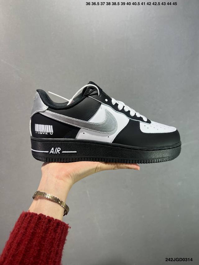 160 Nike Air Force 1 Low’07 空军一号低帮休闲板鞋 定制皮料 原楦原纸板 纯正空军版型 内置全掌气垫 货号：男 Cw2288-114