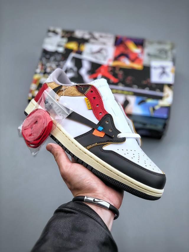 Air Jordan 1 Retro High Og Aj1低帮 倒勾 黑白红 反向脚趾 亮点之处在于鞋侧的倒置 Swoosh 错版灵感来源于洛杉矶球鞋店铺收到