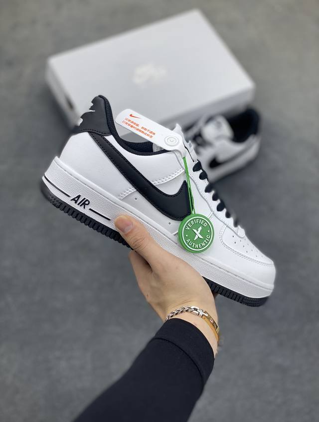 独家订单 核心底价 长期补货 无敌性价比版本 Nike Air Force 1 Low 二代白黑勾 空军一号低帮运动休闲板鞋 原楦头原纸板 打造纯正空军版型 专