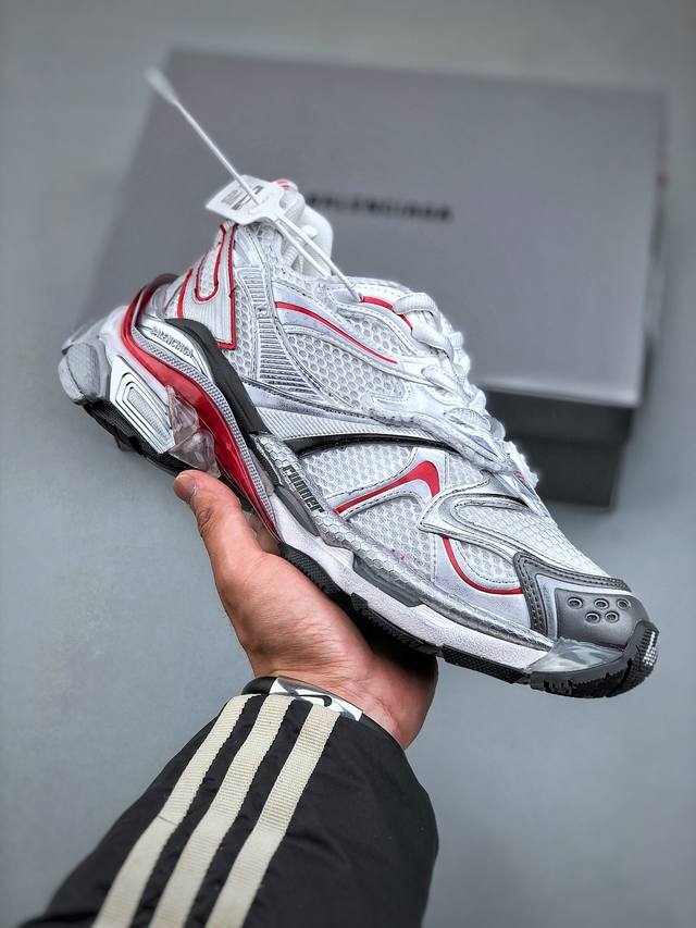 巴黎世家balenciaga Runner Sneaker Wine Red Grey Black 慢跑系列低帮复古野跑潮流姥爹风百搭休闲运动慢跑鞋 尺码 35