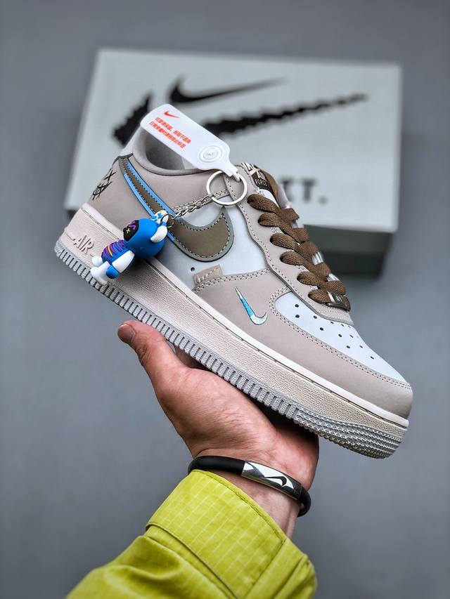 Nike Air Force 1 07 Low 奶茶棕-小熊 空军一号 低帮 运动鞋 休闲鞋 折边针车 工艺难度大 原楦头原纸板 原装鞋盒 定制五金配件 内置全