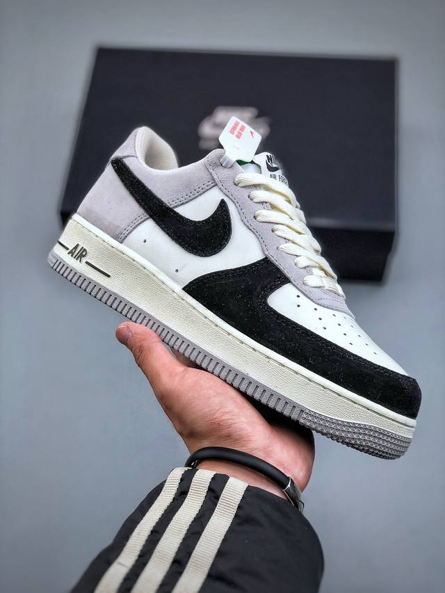 Nike Air Force 1 Low 07 白黑叶绿素原楦头原纸板 打造纯正低帮空军版型专注外贸渠道 全掌内置蜂窝气垫 原盒配件 原厂中底钢印 拉帮完美 官